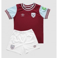 Camisa de time de futebol West Ham United Replicas 1º Equipamento Infantil 2024-25 Manga Curta (+ Calças curtas)